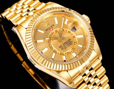 AR Factory Rolex Sky-dweller 42*14.5mm 316L Steel Gold Jubilee Bracelet 9002 Movement Gold Watch